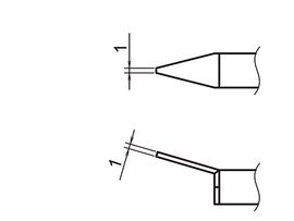 HAKKO Replacement Hot Tweezer Tips A1379, Tip for the FX-888DX / FX-8804, 950 SMD